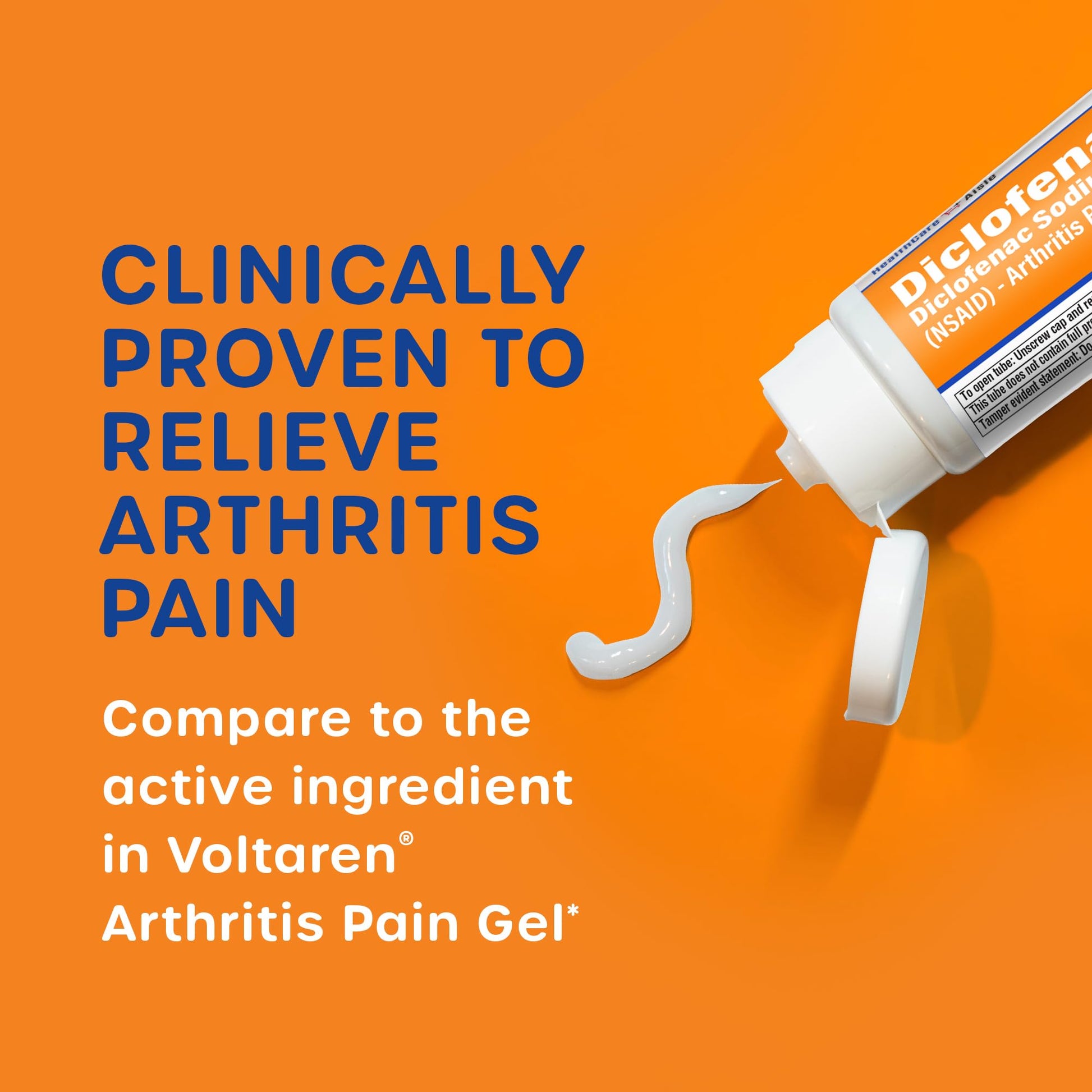 HealthCareAisle Diclofenac Gel, 1%, Arthritis Pain Relief - 50 g tube - Original Prescription Strength (NSAID) HealthCareAisleBuy Supplements Australia