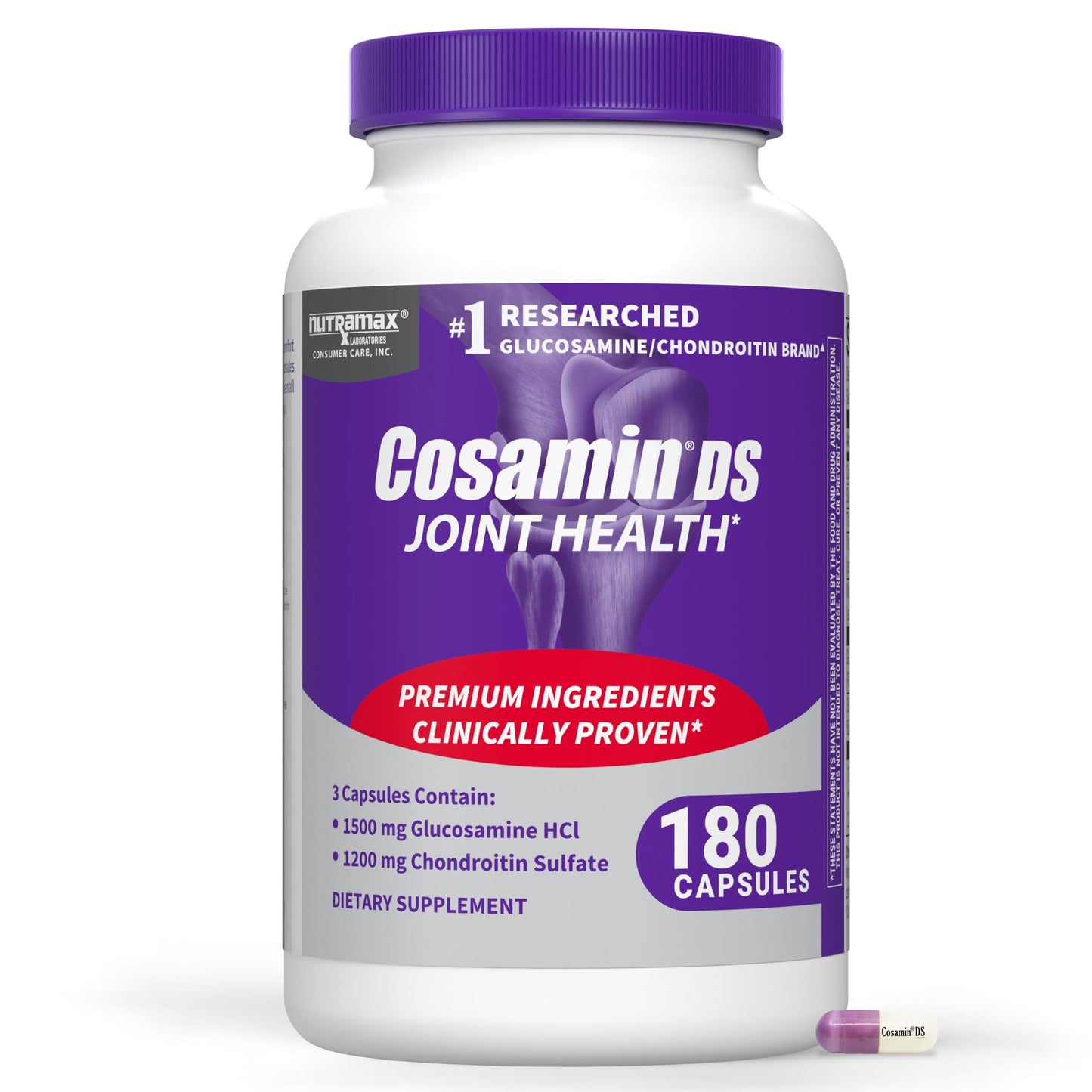 Nutramax Laboratories Cosamin® DS Joint Health Supplement with Glucosamine & Chondroitin for Adult Men & Women, Joint Supplement, 180 Capsules Nutramax LaboratoriesBuy Supplements Australia