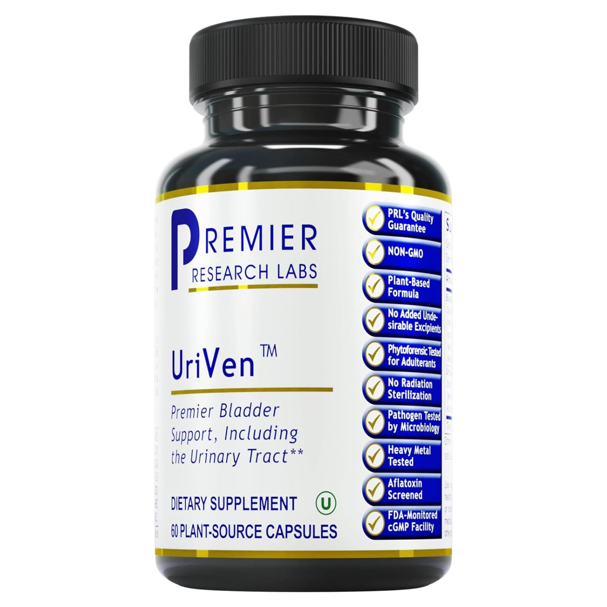 Premier Research Labs UriVen - Bladder Health Support for Women & Men, Cranberry Extract & Marshmallow Root, Urinary Relief, Bladder Relief, Bladder Control Supplement - 60 Vegetarian Capsules Premier Research LabsBuy Supplements Australia