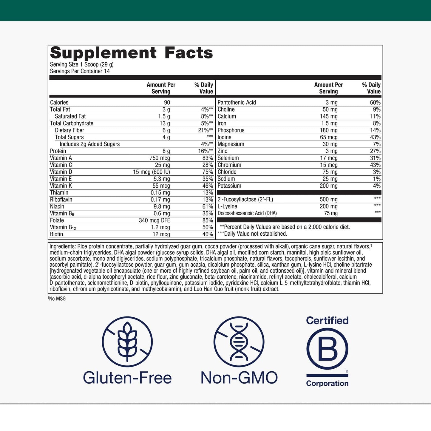Metagenics MetaKids Nutrition Powder - Kids Multivitamin Powder with Prebiotics, DHA, Protein & Amino Acids* - Complete Protein - Non‑GMO, Gluten‑Free - Chocolate - 14.32 oz MetagenicsBuy Supplements Australia