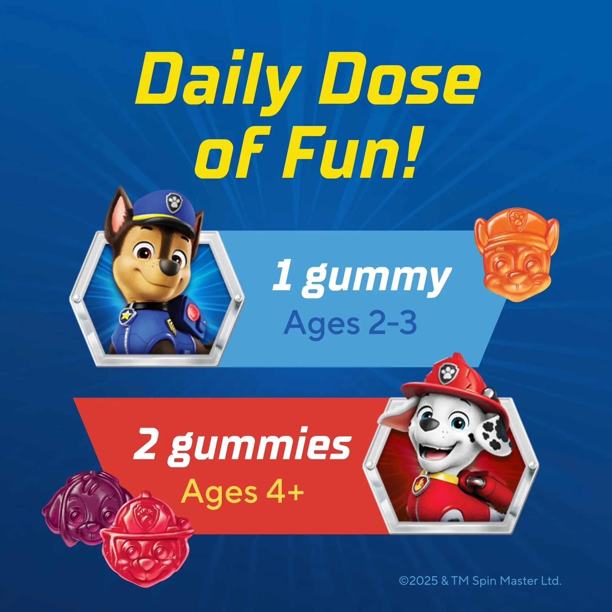 L’il Critters Paw Patrol Gummy Vites Daily Gummy Multivitamin for Kids, Vitamin C, D3 for Immune Support Cherry Lil CrittersBuy Supplements Australia