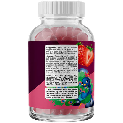 Phytoral Vegan Kids Focus Gummies - Potent Chewable Brain Support for Children - Enhances Concentration & Memory - Calming Supplements & Focus Gummies for Kids - Non-GMO & Gluten-Free - 60 Count PhytoralBuy Supplements Australia