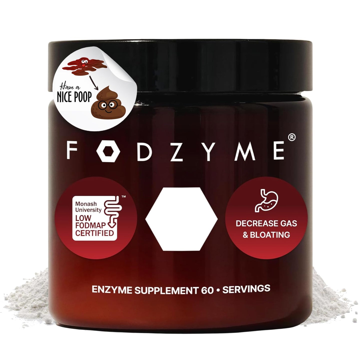 FODZYME® Home Kit Digestive Enzymes for Gut Health, Relief for Bloating, Gas, Constipation, Diarrhea