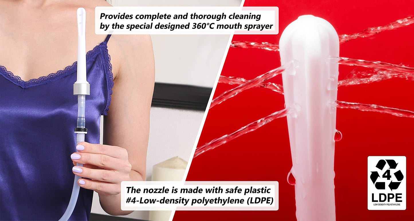 RVDKBULB Natural Vaginal Cleansing System with 3 One-Way Valves - Vaginal Douche for Women RVDKBULBBuy Supplements Australia