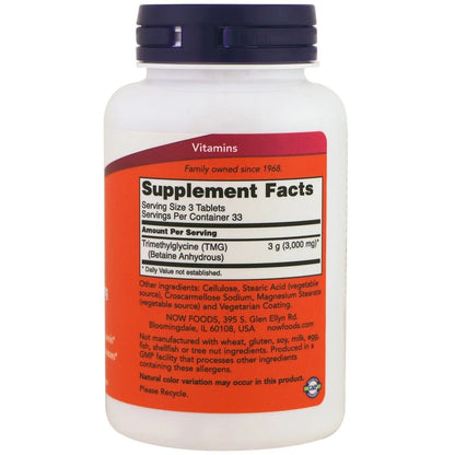 NOW TMG 1000mg, 100 Count (Pack of 2) NOW FoodsBuy Supplements Australia