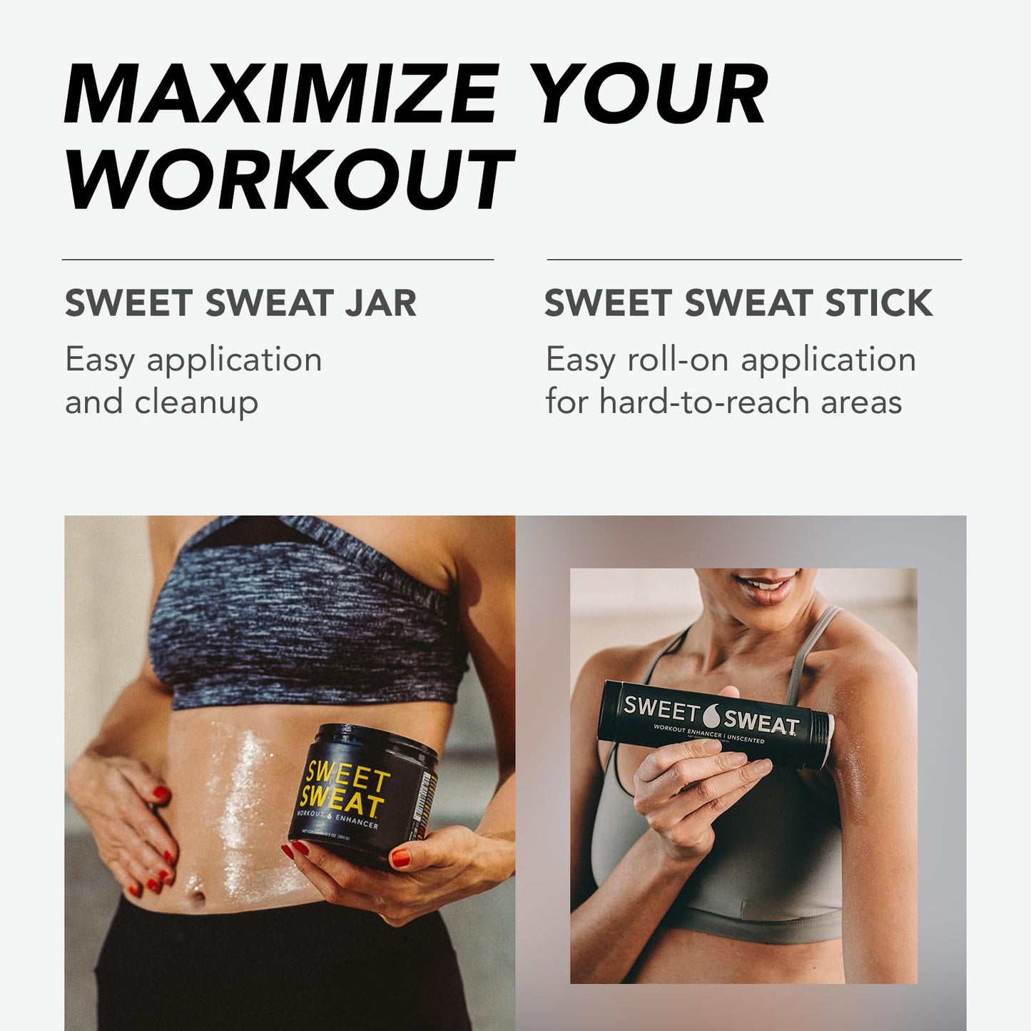 Sweet Sweat Workout Enhancer Roll-On Gel Stick - Sweat Harder and Faster Sports ResearchBuy Supplements Australia
