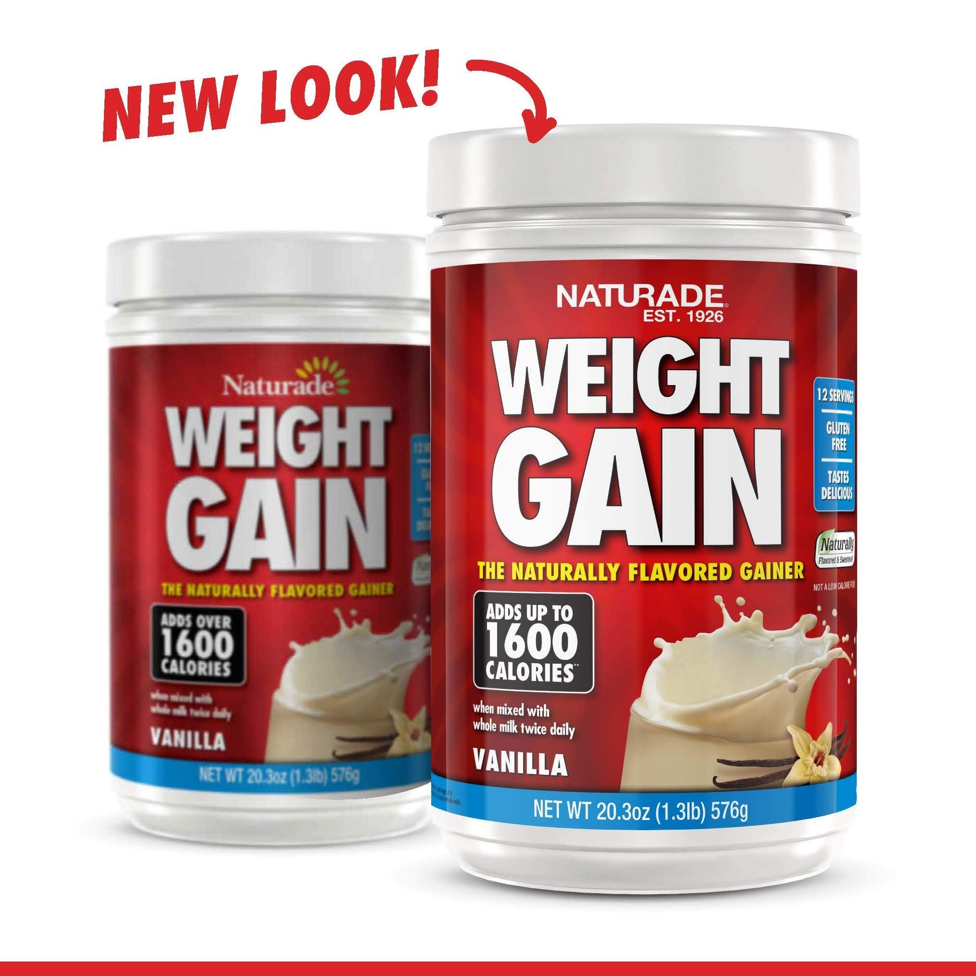 Naturade Weight Gain Instant Nutrition Drink Mix, Vanilla ,20.3 Ounce NaturadeBuy Supplements Australia