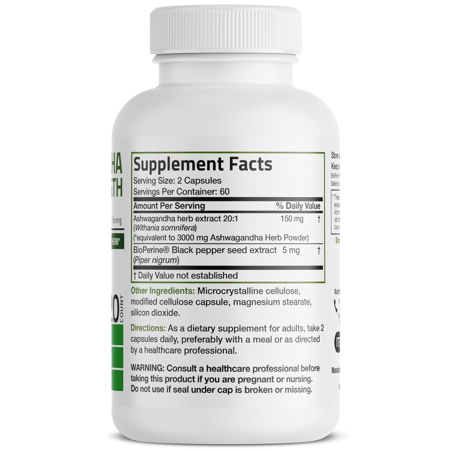 Bronson Ashwagandha Extra Strength Stress & Mood Support with BioPerine BronsonBuy Supplements Australia