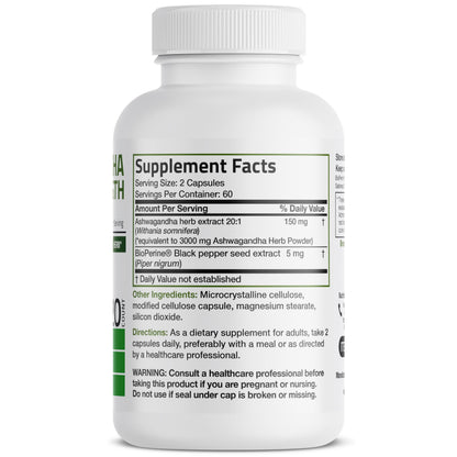 Bronson Ashwagandha Extra Strength Stress & Mood Support with BioPerine BronsonBuy Supplements Australia