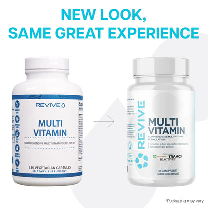 Revive MD Multi-Vitamin Supplement for Men & Women – Daily Multivitamin Supports Energy, Immunity & Overall Health with Essential Vitamins Revive