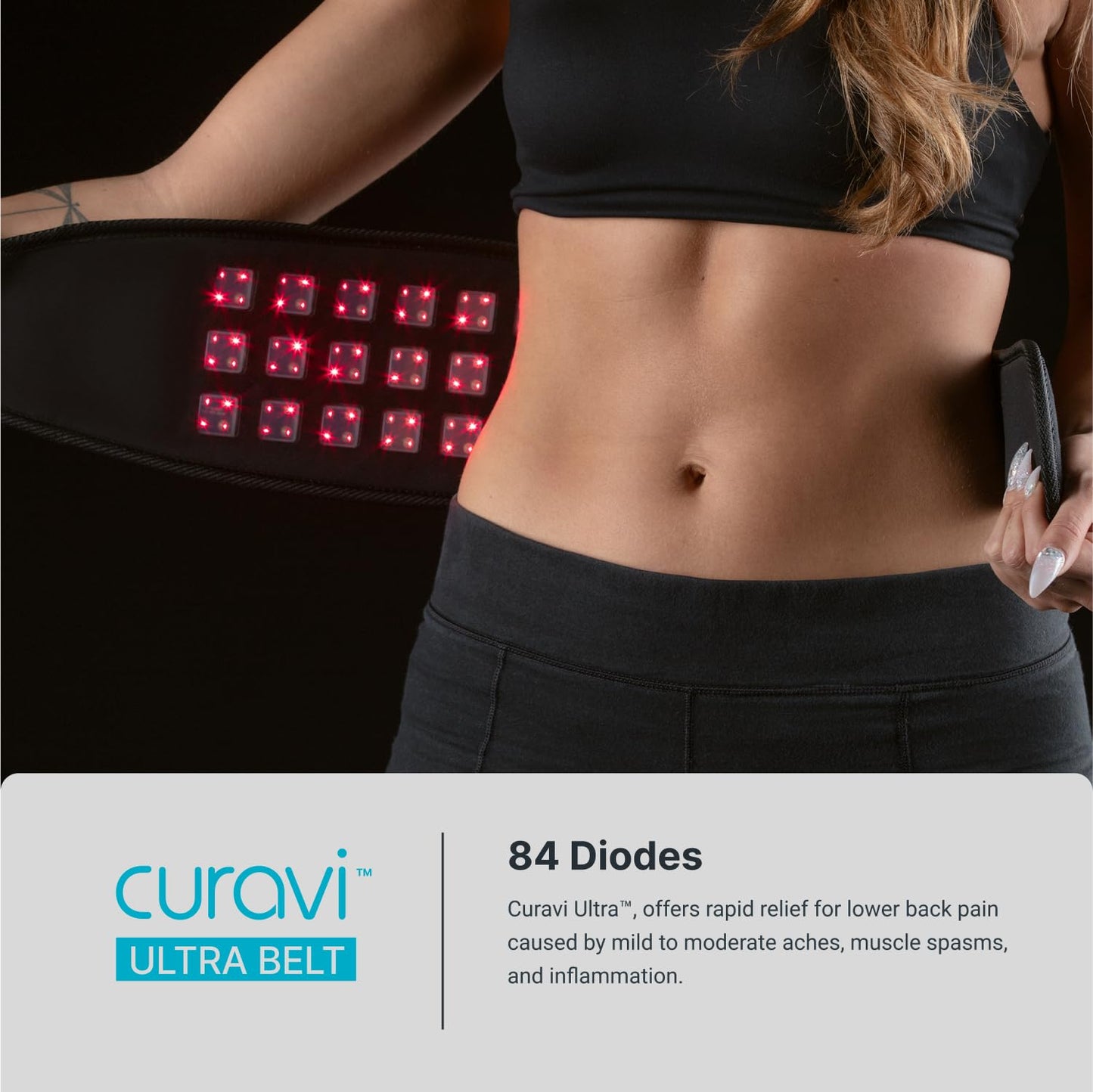 CURAVI Ultra™ Wearable Red Light Therapy Belt for Lower Back Pain Relief - 84 Diodes - Non-Invasive CURAVIBuy Supplements Australia