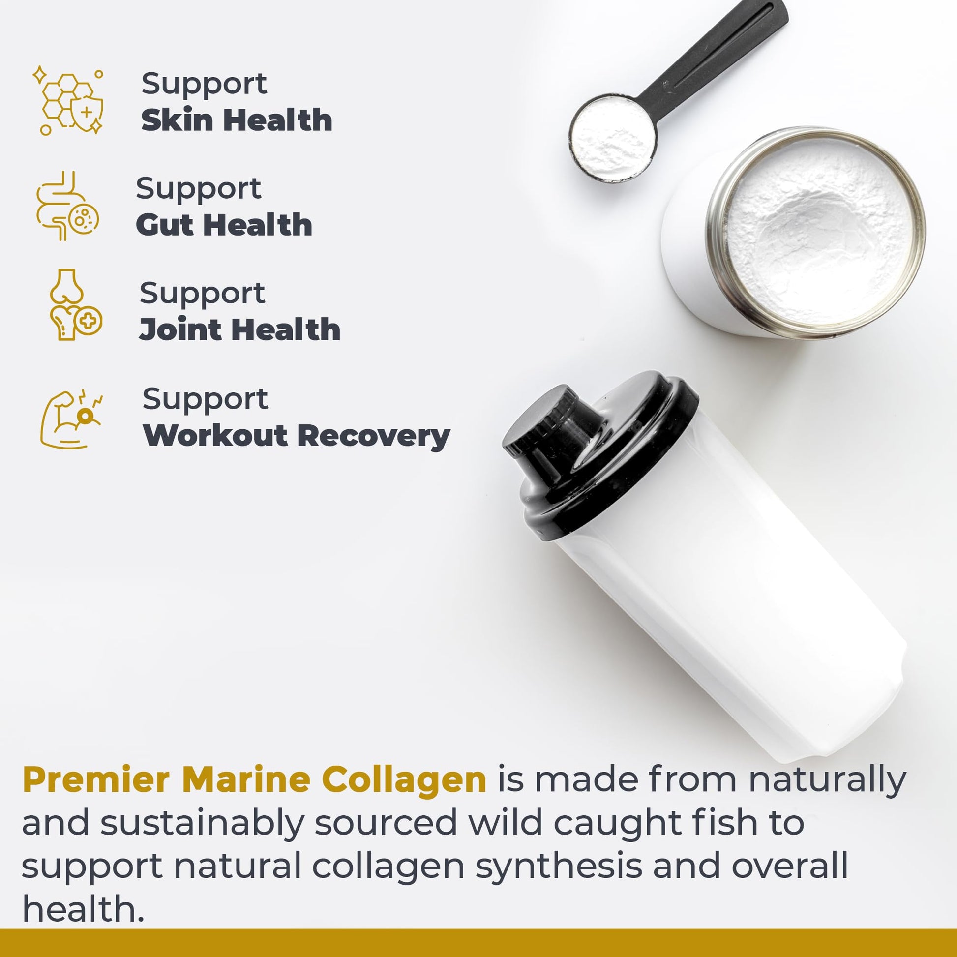 Premier Research Labs Marine Collagen - Marine Collagen Peptides, Hydrolyzed Marine Collagen Powder, Fish Collagen for Women and Men, 5g Collagen Per Serving for Skin, Joint, and Gut Health - 7 Oz Premier Research LabsBuy Supplements Australia