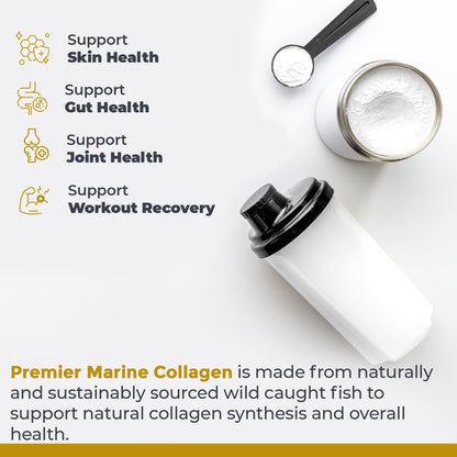 Premier Research Labs Marine Collagen - Marine Collagen Peptides, Hydrolyzed Marine Collagen Powder, Fish Collagen for Women and Men, 5g Collagen Per Serving for Skin, Joint, and Gut Health - 7 Oz Premier Research LabsBuy Supplements Australia
