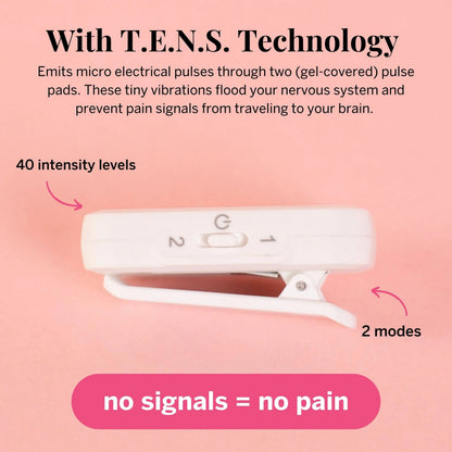 Pixie Period Pain Relief Device - Best PMS Relief Simulator with TENS Technology - Thinnest Wearable Tens Unit - Unnoticeable Under Clothes - Menstrual Cramp Comfort for Feminine Care Pixie CupBuy Supplements Australia