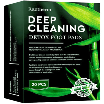 Foot Paches, Premium Deep Cleansing Foot Pads, Bamboo Foot Paches RanthermBuy Supplements Australia
