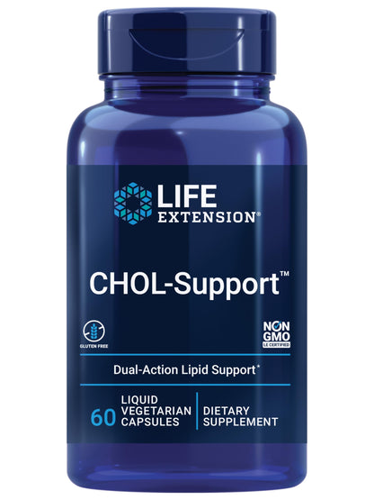 Life Extension CHOL-Support™, Helps Maintain Already Healthy Cholesterol, Heart Health, Artichoke Leaf Extract, Vitamin B5 pantethine, Gluten-Free, Non-GMO, Vegetarian, 60 Capsules Life ExtensionBuy Supplements Australia