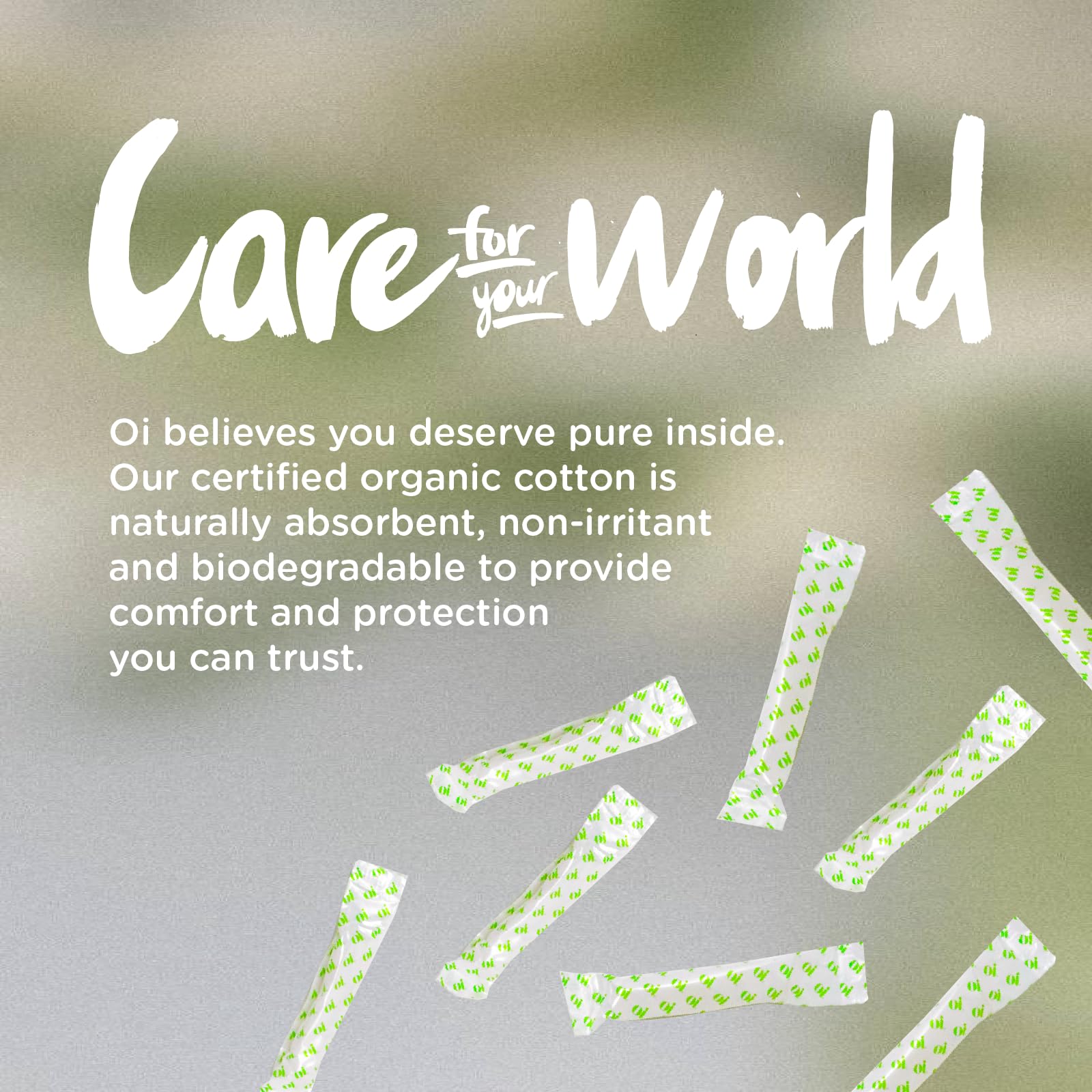 Oi | Organic Initiative - Tampons | Regular/Super Absorbency | Organic Cotton, Unscented oiBuy Supplements Australia
