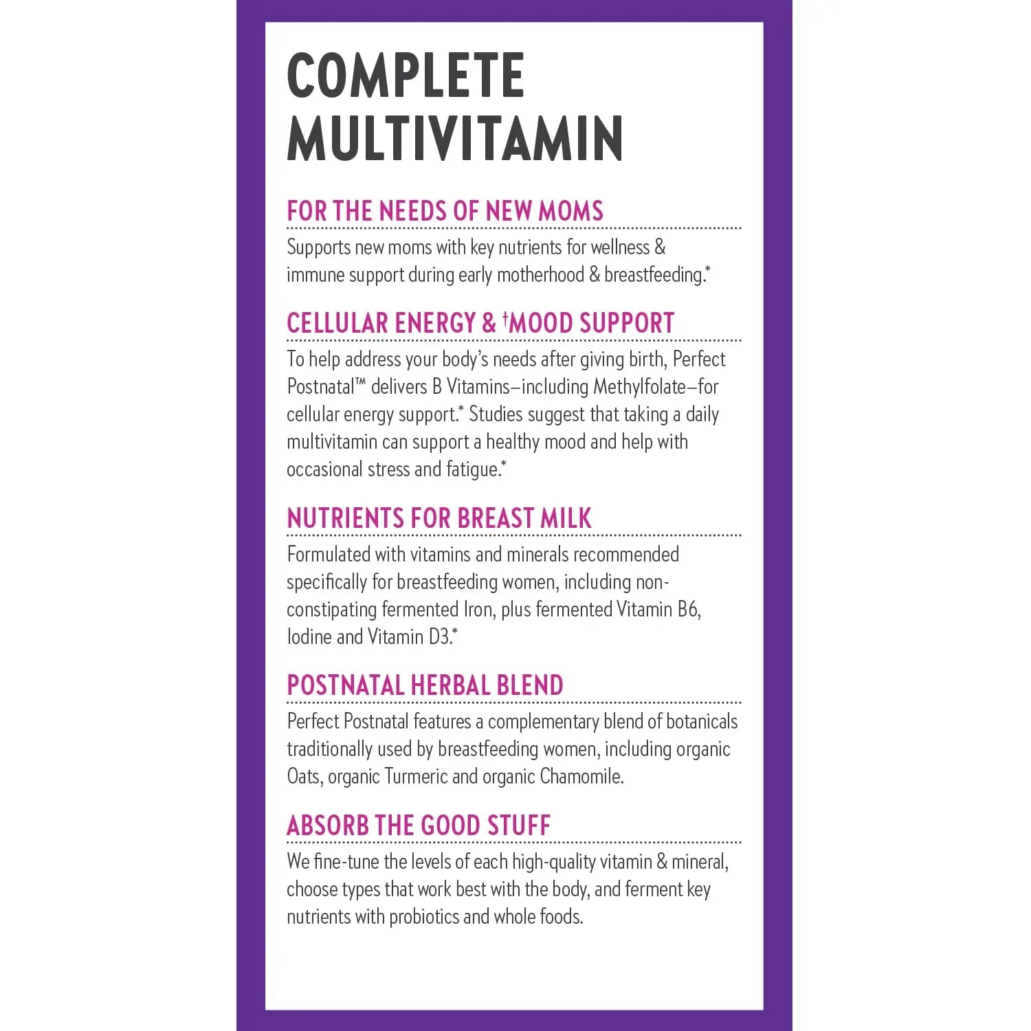 New Chapter, Postnatal Vitamins Lactation Supplement, Complete Multivitamin with Fermented Vitamin D3 + B Vitamins New ChapterBuy Supplements Australia