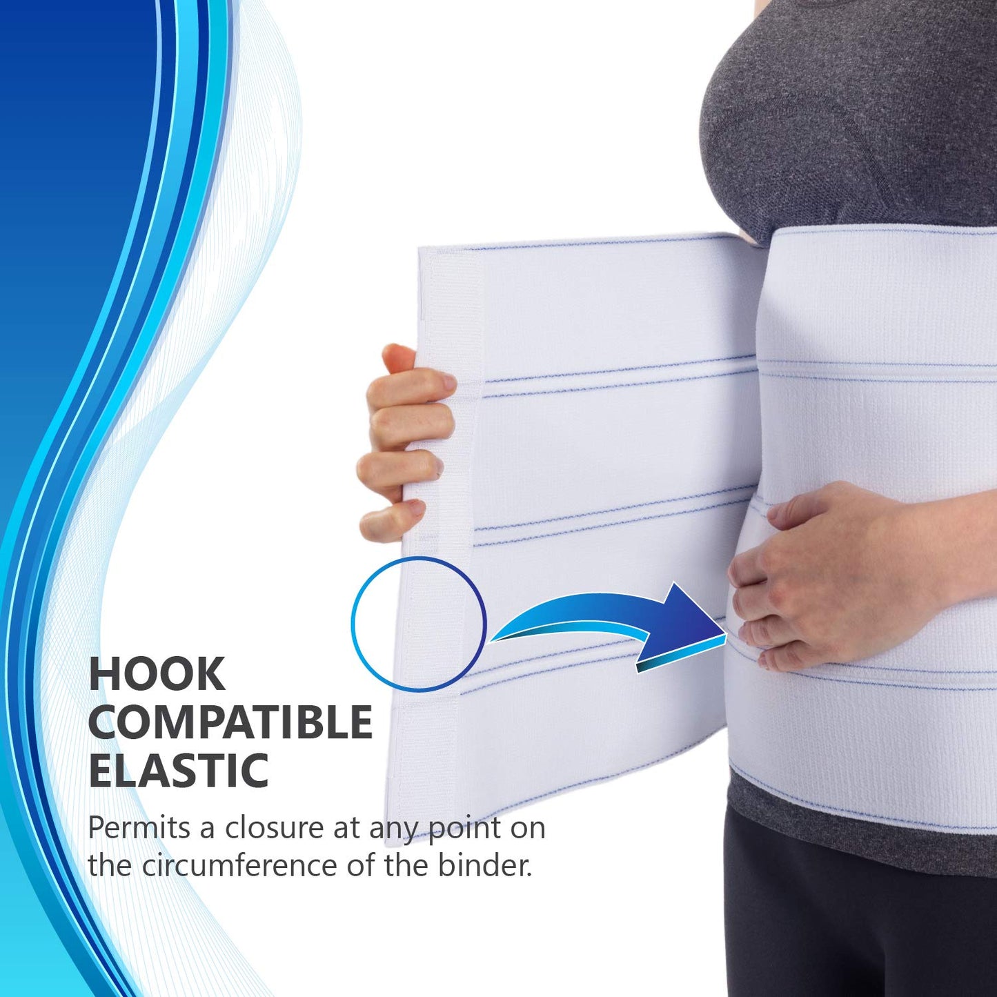 NYOrtho Abdominal Binder Lower Waist Support Belt - Compression Wrap for Men and Women NYOrthoBuy Supplements Australia
