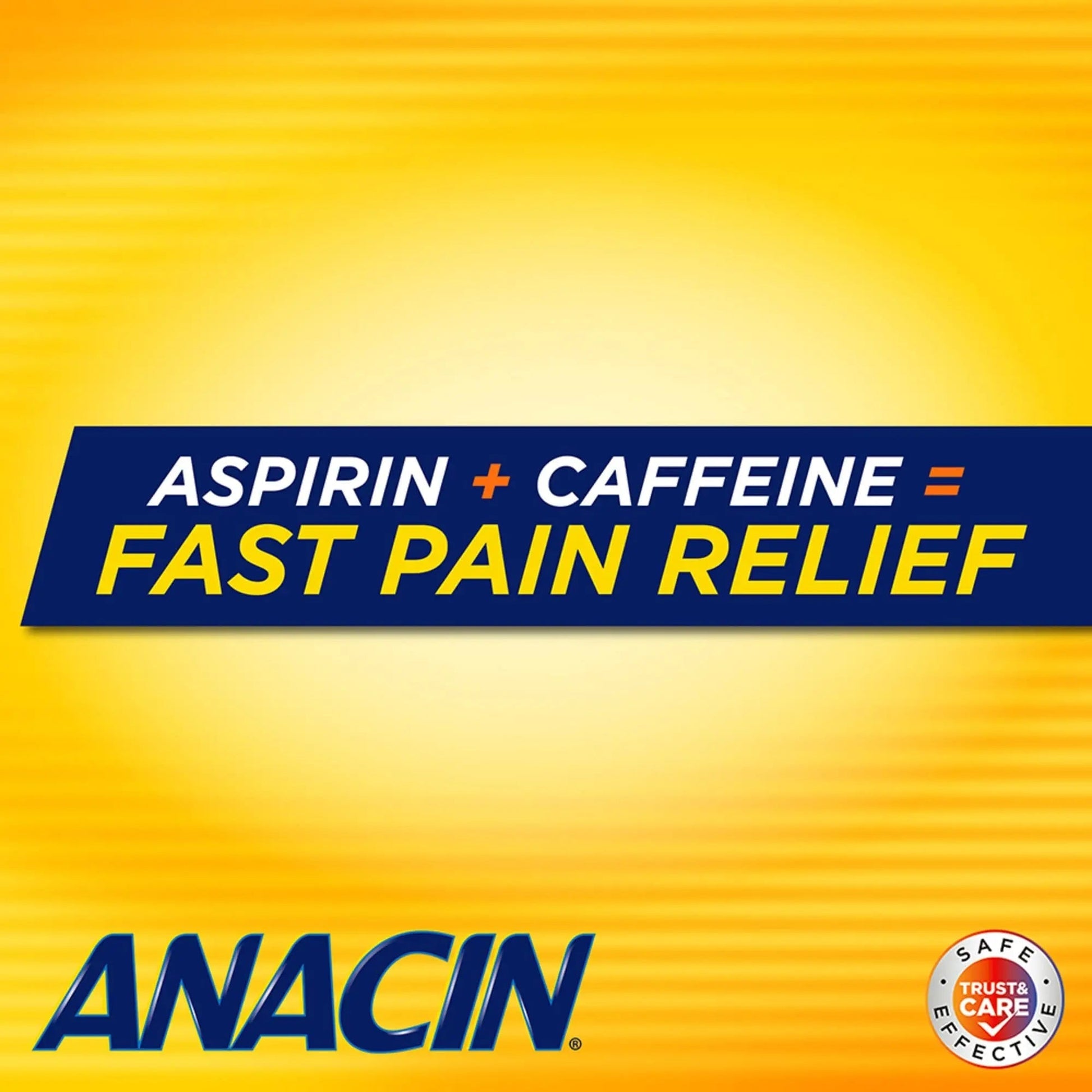 Anacin Aspirin & Caffeine Fast Pain Relief, Eases Minor Aches and Pains Due to Headache, Muscle Aches & Arthritis, 300 Count ANACINBuy Supplements Australia