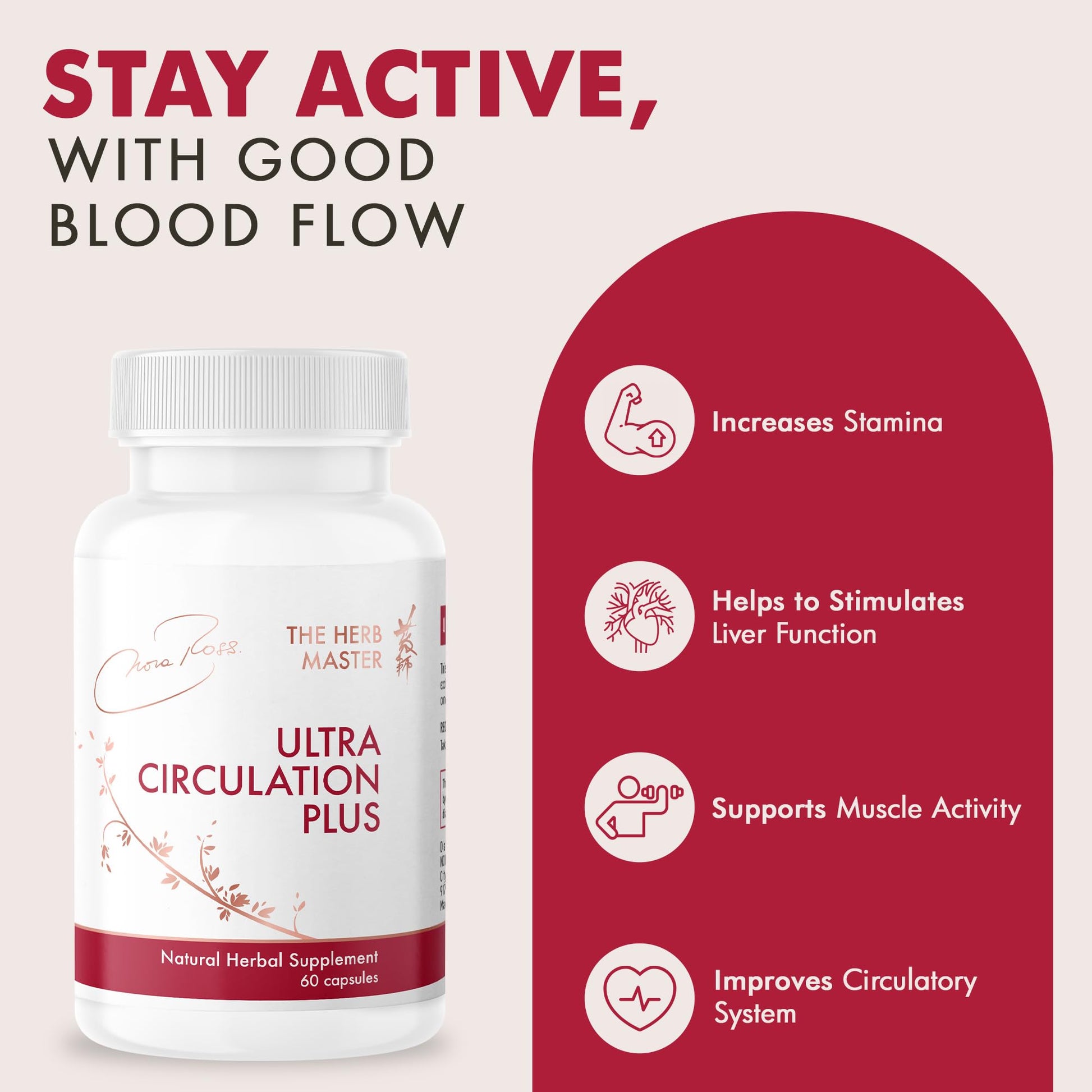 Nora Ross Ultra Circulation Supplements – Healthy Nitric Oxide Supplements for Men & Women – Healthy Heart and Blood Flow Support – Nitric Oxide Booster Supplement – 60 Capsules Nora Ross, Inc.Buy Supplements Australia