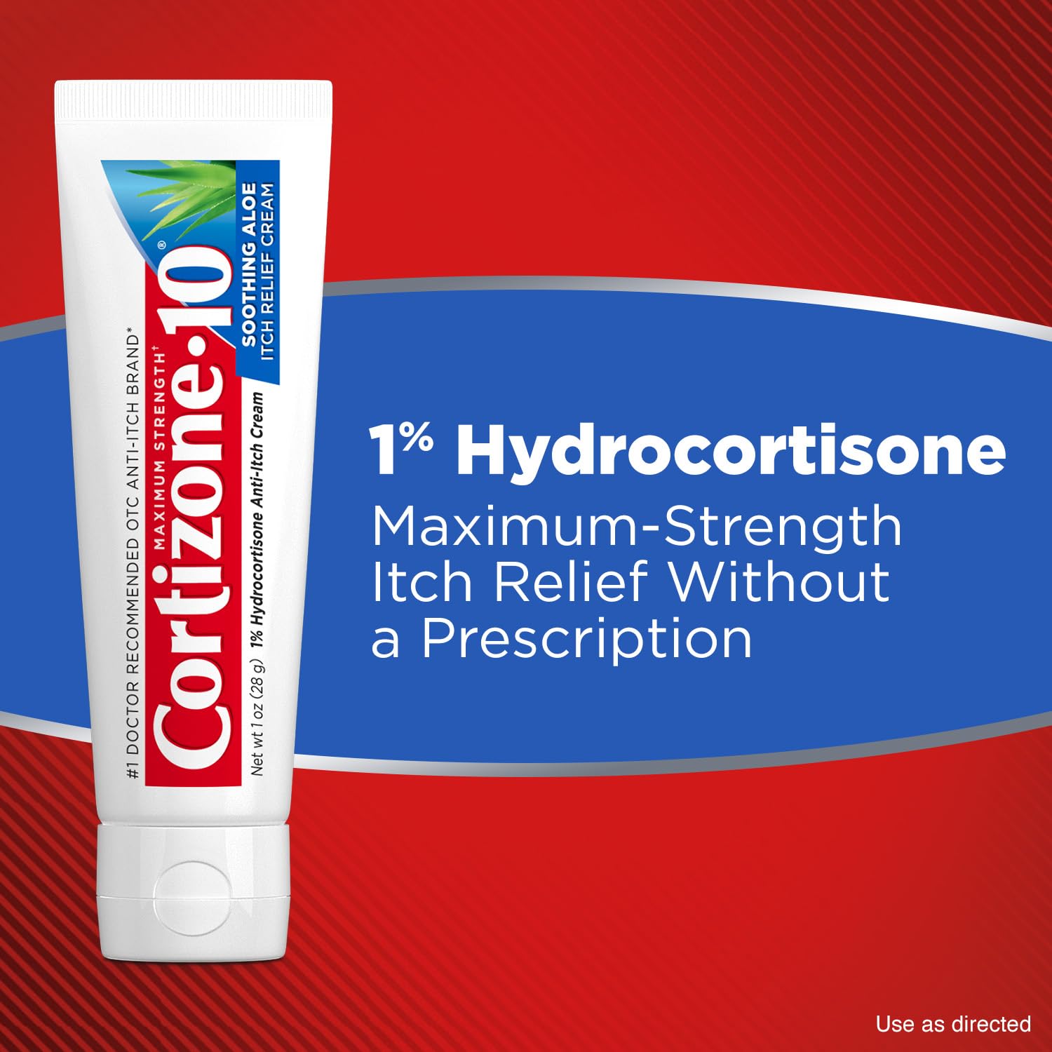 Cortizone-10 Maximum Strength Soothing Aloe Itch Relief Cream, 1% Hydrocortisone, Fast-Acting, Anti-Itch Cream for Bug Bites, Rash, Eczema, Psoriasis, Poison Ivy, Oak, Sumac & More, 1 oz Cortizone 10Buy Supplements Australia