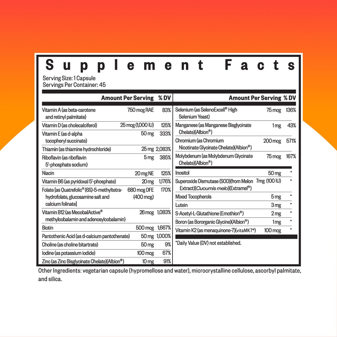 Seeking Health Multivitamin One - Supplement with Zinc, Vitamin B12, & Vitamin A - Magnesium-Free Formula Seeking HealthBuy Supplements Australia