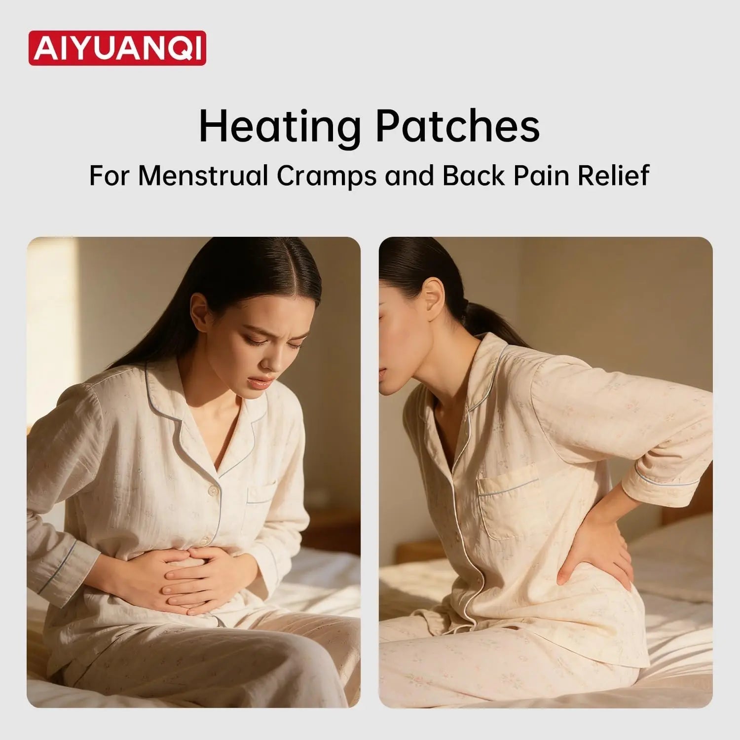 AIYUANQI 3PCS Menstrual Cramps Herbal Heating Patches for Pain Relief, Self-Heating Mugwort Patches, Full Abdomen Cover and Skin-friendly Comfortable, Rapid Heating and Keep Warm, Ideal Gift for Women AIYUANQIBuy Supplements Australia