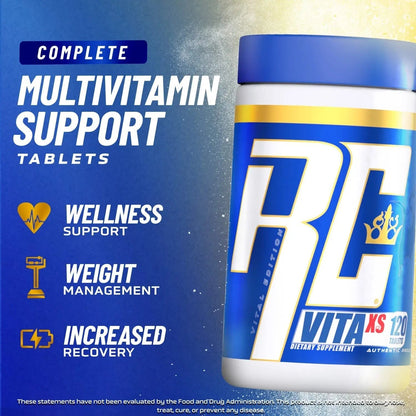 Ronnie Coleman Signature Series Vita XS Multivitamin for Men and Women, Daily Nutritional Support with B Vitamins and Minerals Ronnie Coleman Signature Series