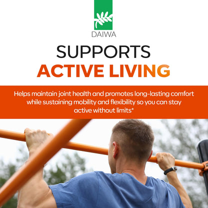 Daiwa Joint Health - Tendon and Ligament Supplements with Chinese Skullcap and Acacia Catechu - Traditional Plant-Based Formula for Active Lifestyles - Non-GMO, 30 Vegetarian Capsules Daiwa Health DevelopmentBuy Supplements Australia