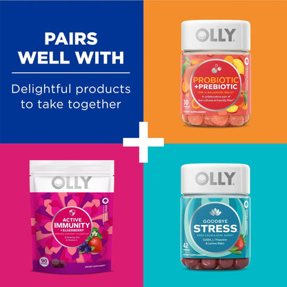 OLLY Laser Focus Gummy, Ginseng, Alpha GPC, B Vitamins, 36 Count & Men's Multivitamin Gummy, Vitamins A C D E B, Zinc, 90 Count OLLYBuy Supplements Australia
