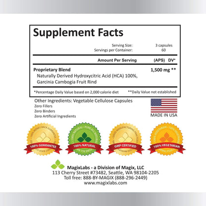 MagixLabs 100% HCA Ultra Extreme Garcinia Cambogia Extract – 100% Pure All Natural MagixLabsBuy Supplements Australia