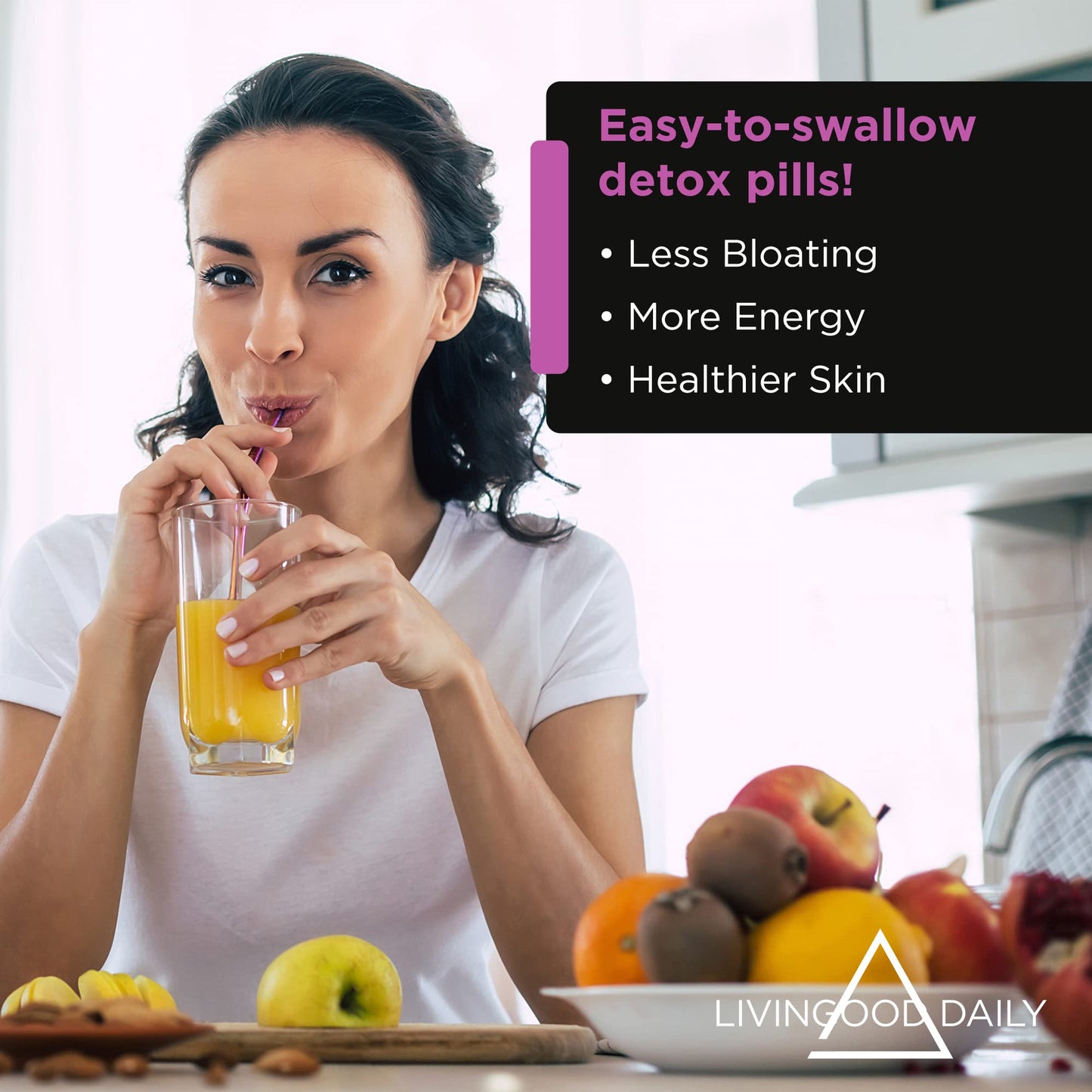 Livingood Daily Detox Pills - Full Body Detox Cleanse for Women & Men with Milk Thistle Livingood DailyBuy Supplements Australia