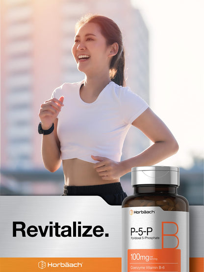 P-5-P Activated Vitamin B6 100mg | 120 Tablets | Vegetarian Supplement, Non-GMO HorbäachBuy Supplements Australia