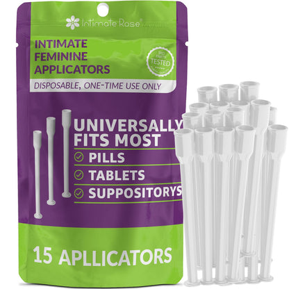 Intimate Rose Boric Acid Suppositories + 15 Count Vaginal Suppository Applicator + pH Test Strips Intimate RoseBuy Supplements Australia