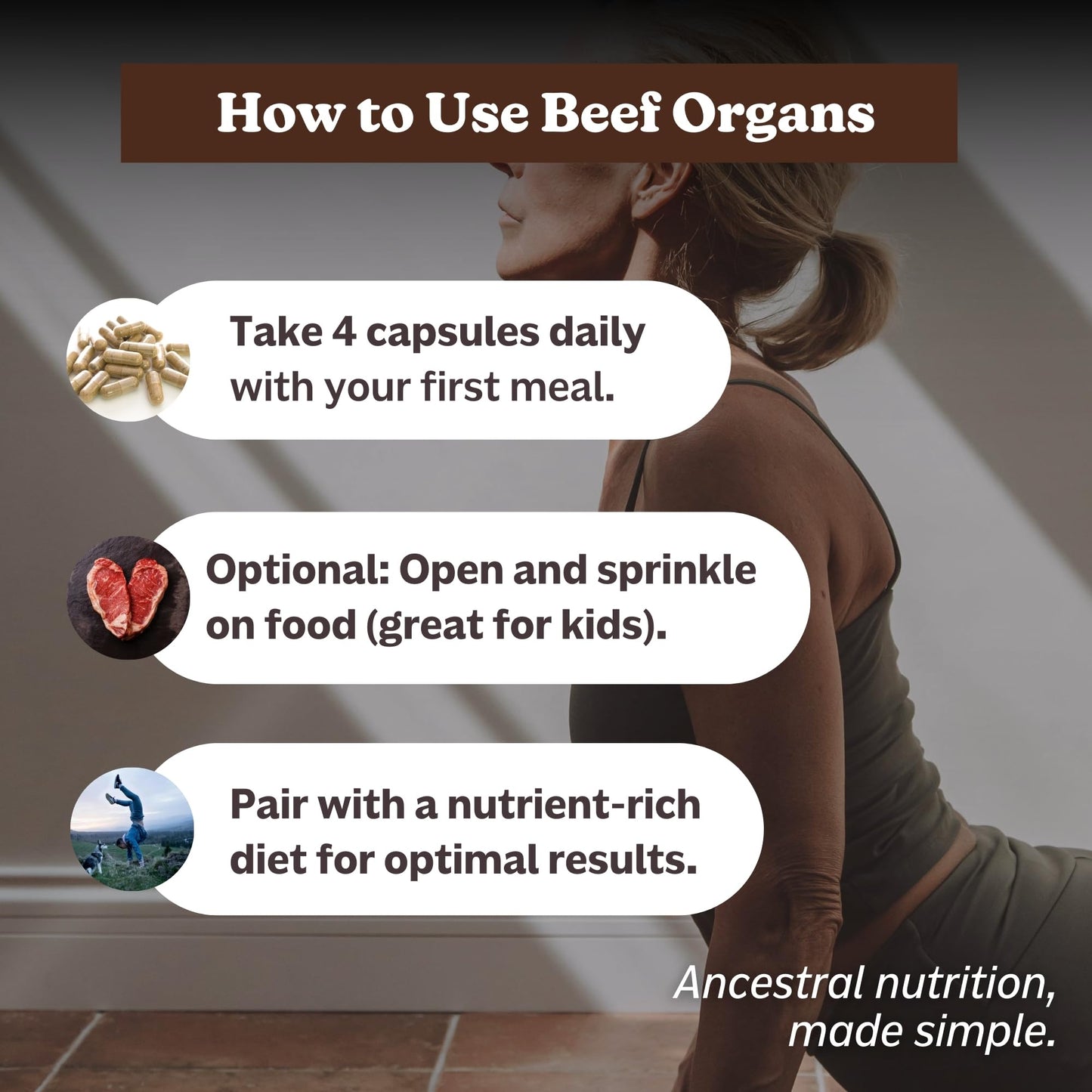 MK Supplements Grass-Fed Beef Organs Capsules | 5 Organs in Nature-Identical Ratios | B12, Copper & Heme Iron | Regeneratively Raised | 150 Capsules MK SupplementsBuy Supplements Australia