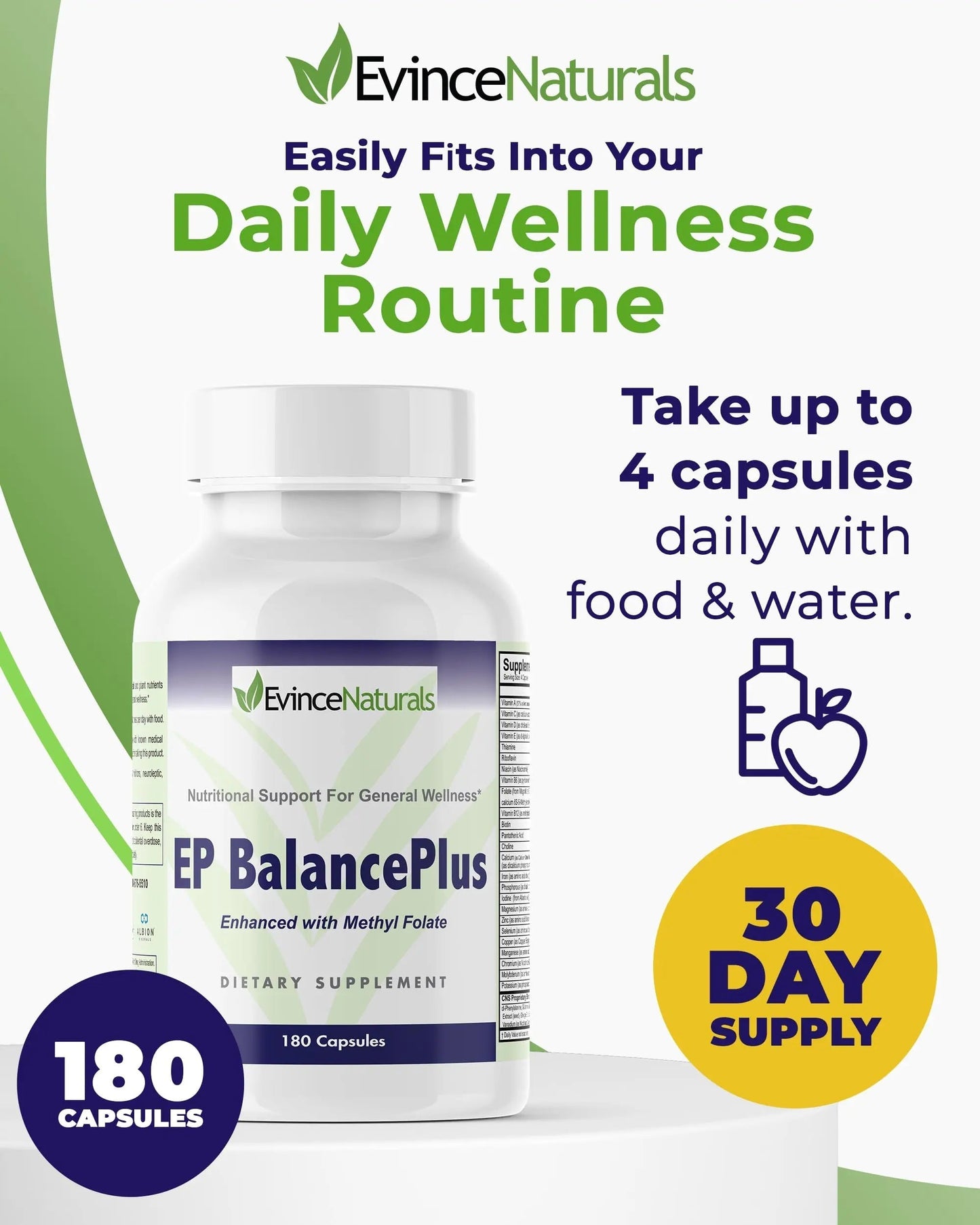EP BalancePlus Multivitamin for Adults - Multivitamin for Men & Women with Vitamins and Minerals - Methyl Folate & Amino Acids for Nutritional Support EvinceNaturalsBuy Supplements Australia
