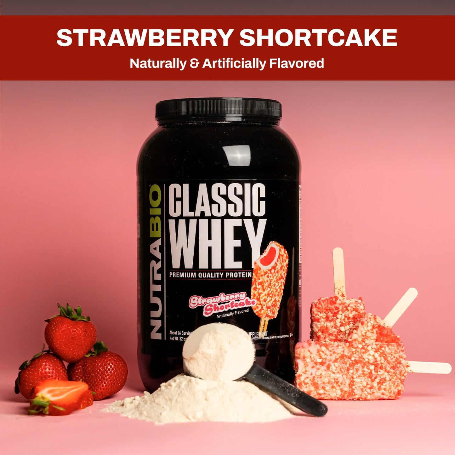 NutraBio Classic Whey Protein Powder - No Fillers, Artificial Colors, Preservatives NutraBioBuy Supplements Australia