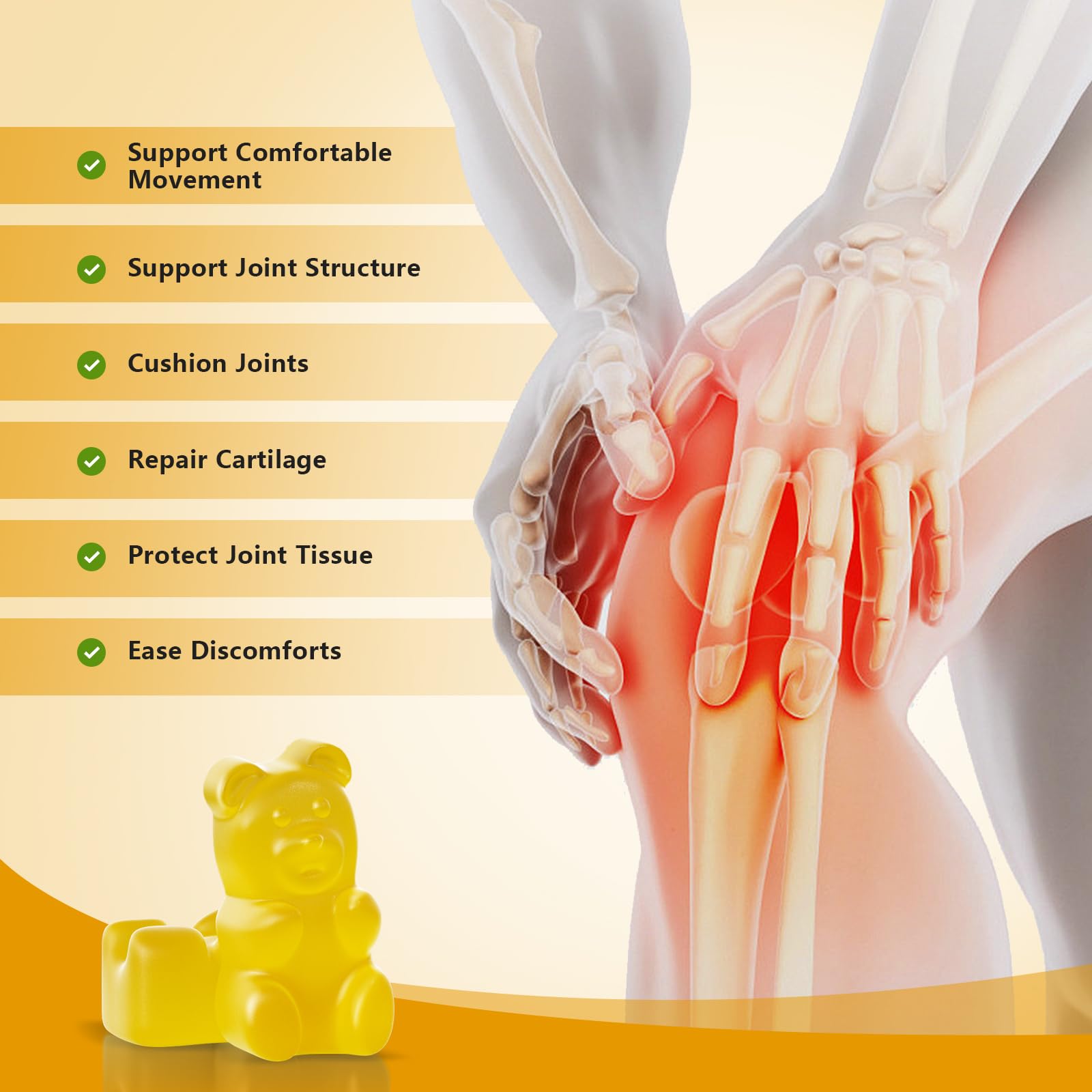 Sugar Free Glucosamine Chondroitin Gummies, Extra Strength 1500mg Glucosamine UPNEUTRIBuy Supplements Australia