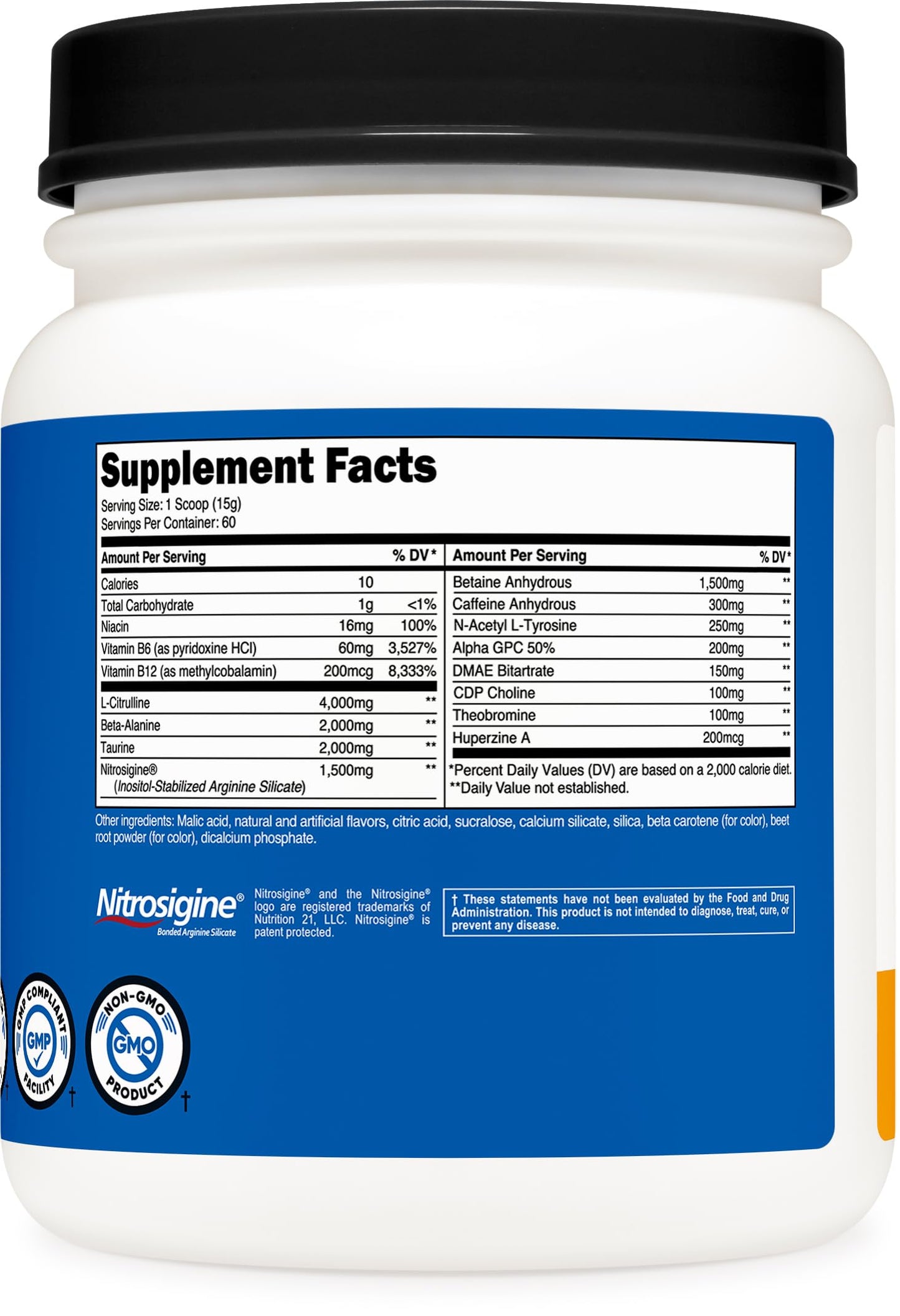 Nutricost Pre-X Xtreme PreWorkout Powder Complex, Peach Mango, 60 Servings, Vegetarian NutricostBuy Supplements Australia
