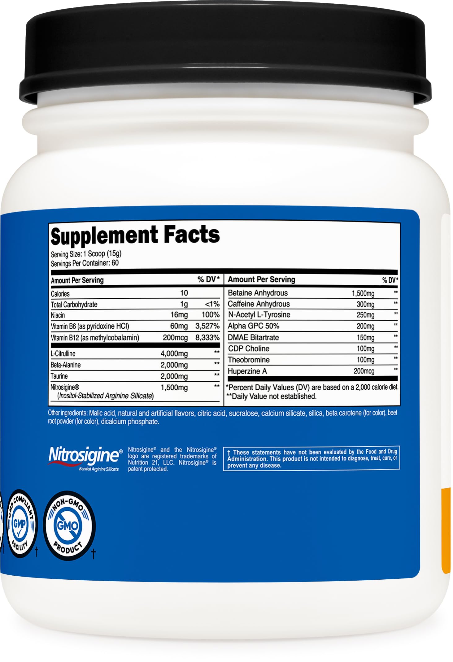 Nutricost Pre-X Xtreme PreWorkout Powder Complex, Peach Mango, 60 Servings, Vegetarian NutricostBuy Supplements Australia