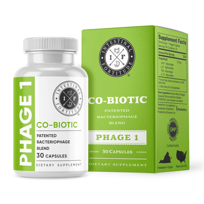 Intestinal Fortitude Phage 1 - Ultimate Gut Health Supplement, Total Restore Intestinal Defense, Patented Bacteriophage Blend for Gut Support, Digestive & Immune System Health, Destroy Bad Bacteria Intestinal FortitudeBuy Supplements Australia