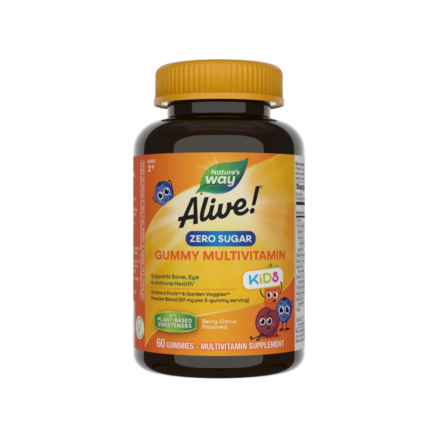 Nature’s Way Alive! Kids Zero Sugar Gummy Multivitamins, for Kids Ages 2+, Supports Bone, Eye & Immune Health Nature's WayBuy Supplements Australia