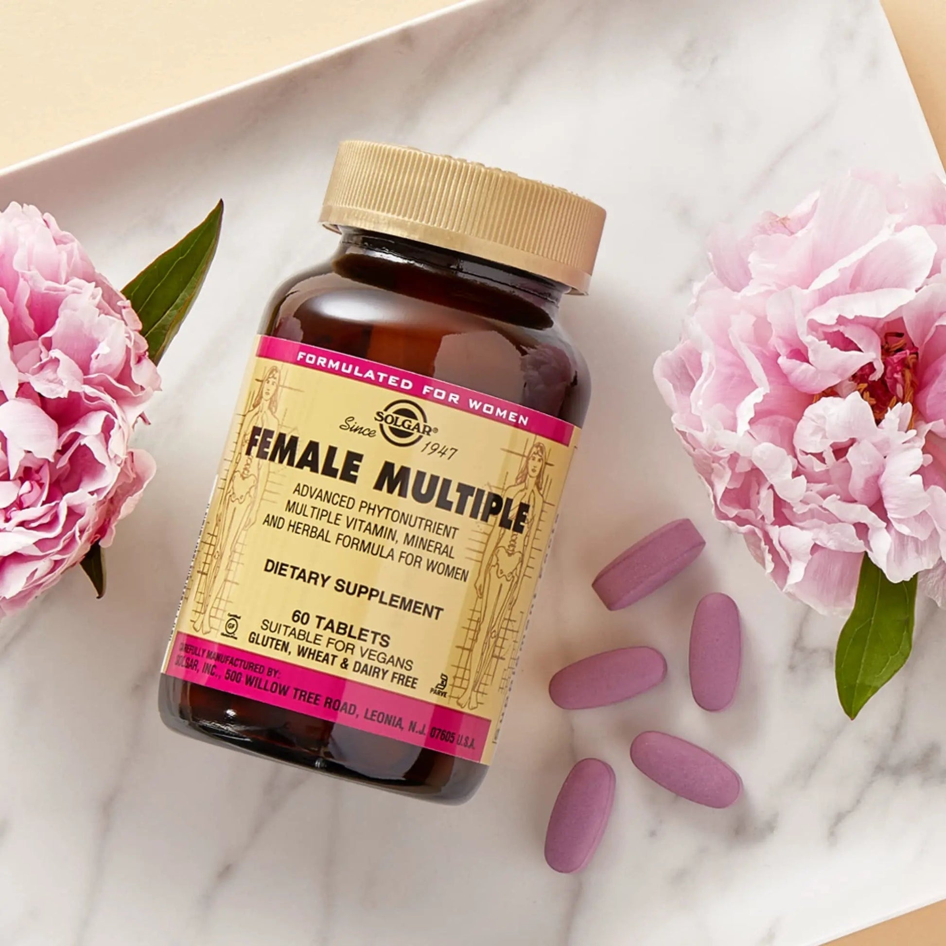 Solgar Female Multiple, 120 Tablets - Multivitamin, Mineral & Herbal Formula for Women - Advanced Phytonutrient SolgarBuy Supplements Australia