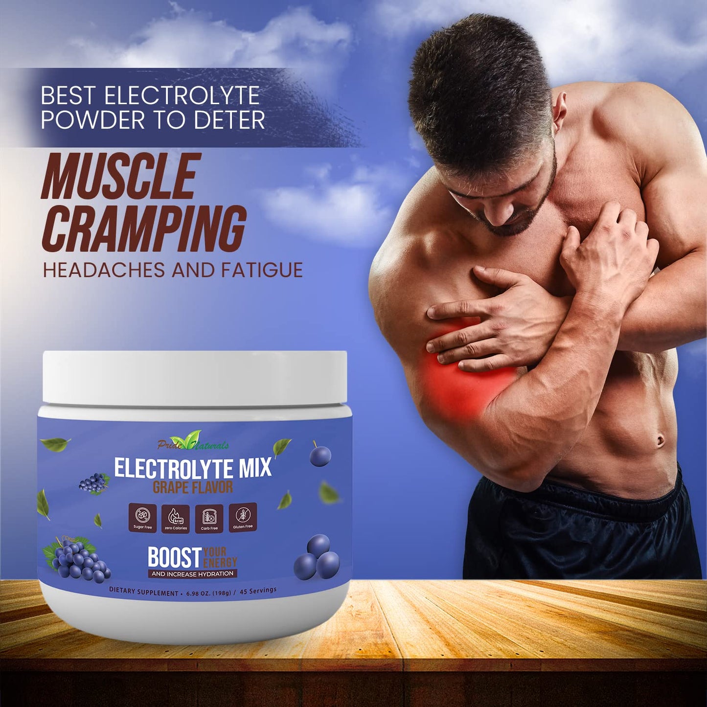 Electrolyte Powder - Refreshing Workout Recovery Electrolytes, Sugar Free, Gluten Free Pride Naturals, IncBuy Supplements Australia