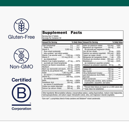 Metagenics Multigenics Multivitamin - Daily Multivitamin with Beta-Carotene, Folic Acid, Calcium & Magnesium - Supports Bone, Heart, Immune & Cellular Health MetagenicsBuy Supplements Australia