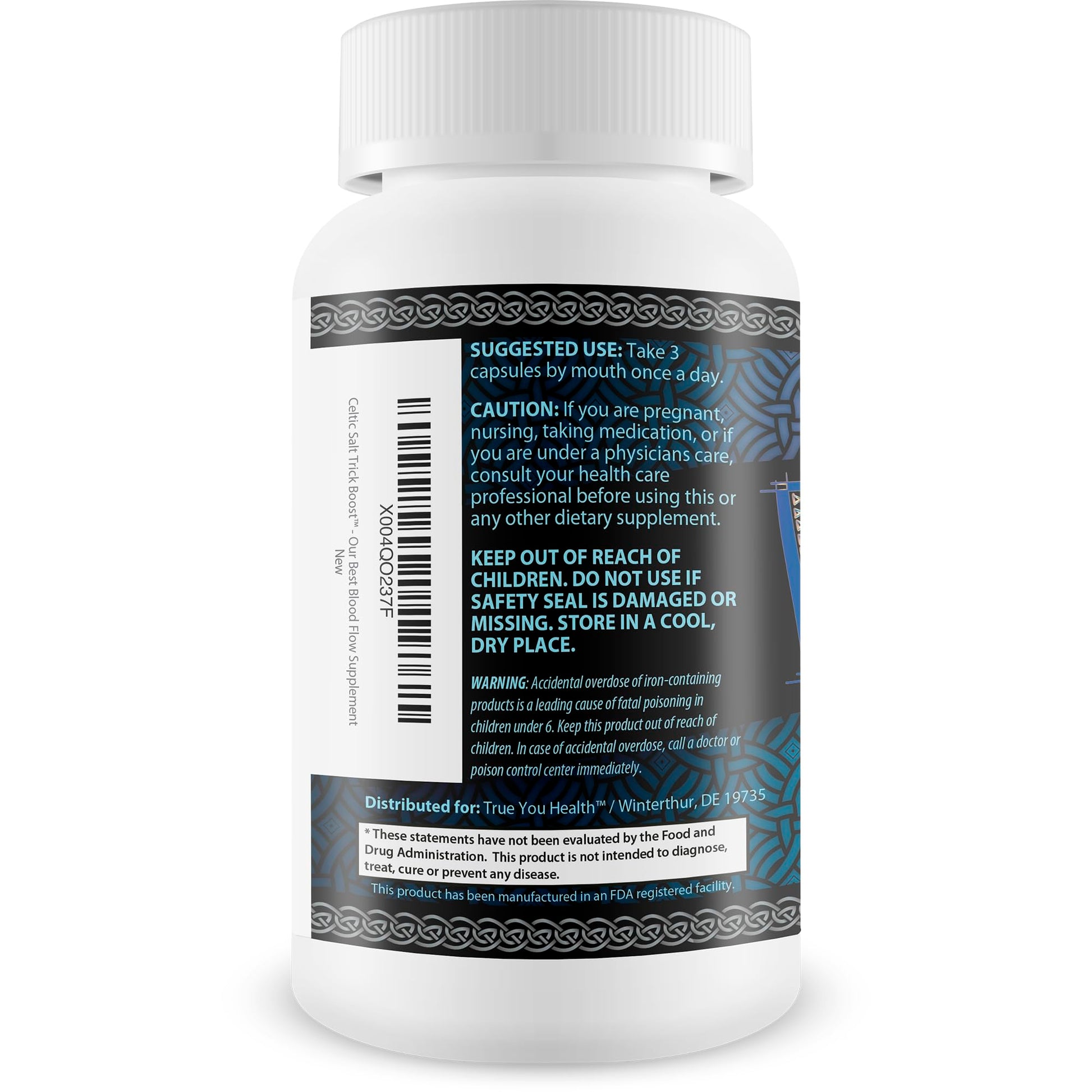 Celtic Salt Trick Boost for Blood Flow - Improved Formula - Our Best Blood Circulation Supplements for Men - Increase Blood Flow Care Blood Circulation Pills - Advanced Blood Flow Support True You HealthBuy Supplements Australia
