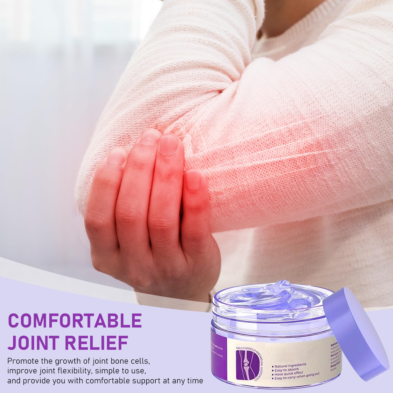 Soothing Relief Massage Gel, Joint Gel Purple Gel Cooling Activities Throughout The Body, Soothing Knees, Lumbar, Neck, Back, Shoulders, Hands, and Feet iaredonBuy Supplements Australia