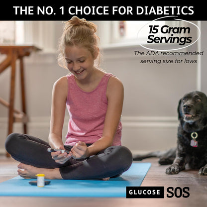 Glucose SOS Glucose Powder Packets with Natural Dextrose, Fast-Absorption That Instantly Dissolves in Your Mouth with No Water Needed, Sweet & Tangy 12 Servings Glucose SOSBuy Supplements Australia