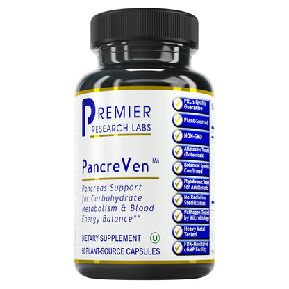 Premier Research Labs PancreVen - Pancreas Support, Pancreas Supplement, Cinnamon Supplements with Organic Ceylon Cinnamon & Prickly Pear to Aid Pancreas Health - 120 Vegetarian Capsules Premier Research LabsBuy Supplements Australia